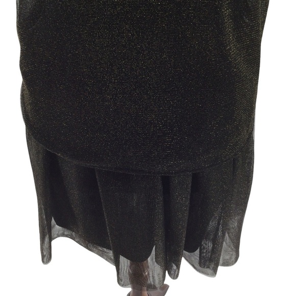 Marilyn Monroe Plus Size Black and Gold Tulle Skirt Set - Picture 7 of 15